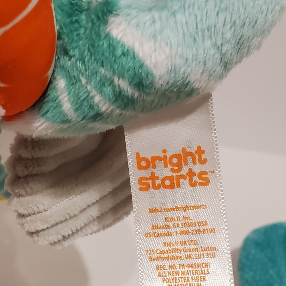 Bright Starts Elephant Baby Rattle and Crinkle Teether Set - Picture 6 of 16